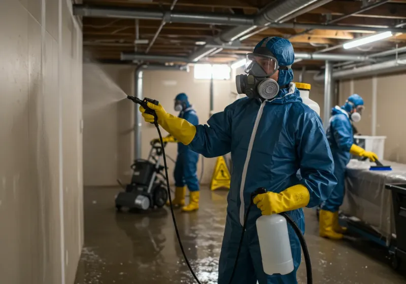 Basement Sanitization and Antimicrobial Treatment process in Newbury, NH